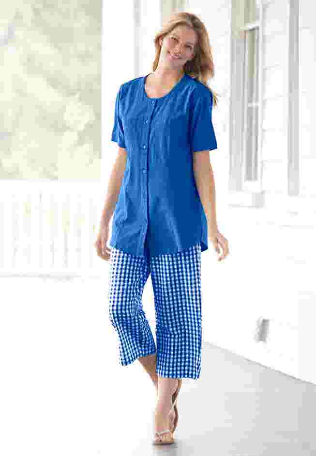Short-Sleeve Crinkle Shirt image number 0