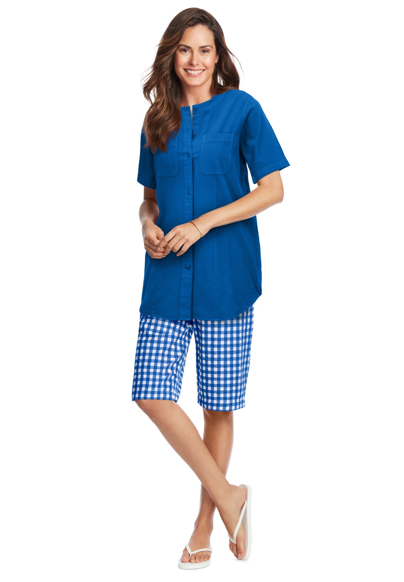 Short-Sleeve Crinkle Shirt image number 4