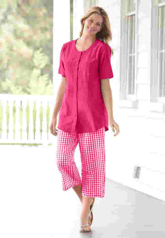 Short-Sleeve Crinkle Shirt image number 0