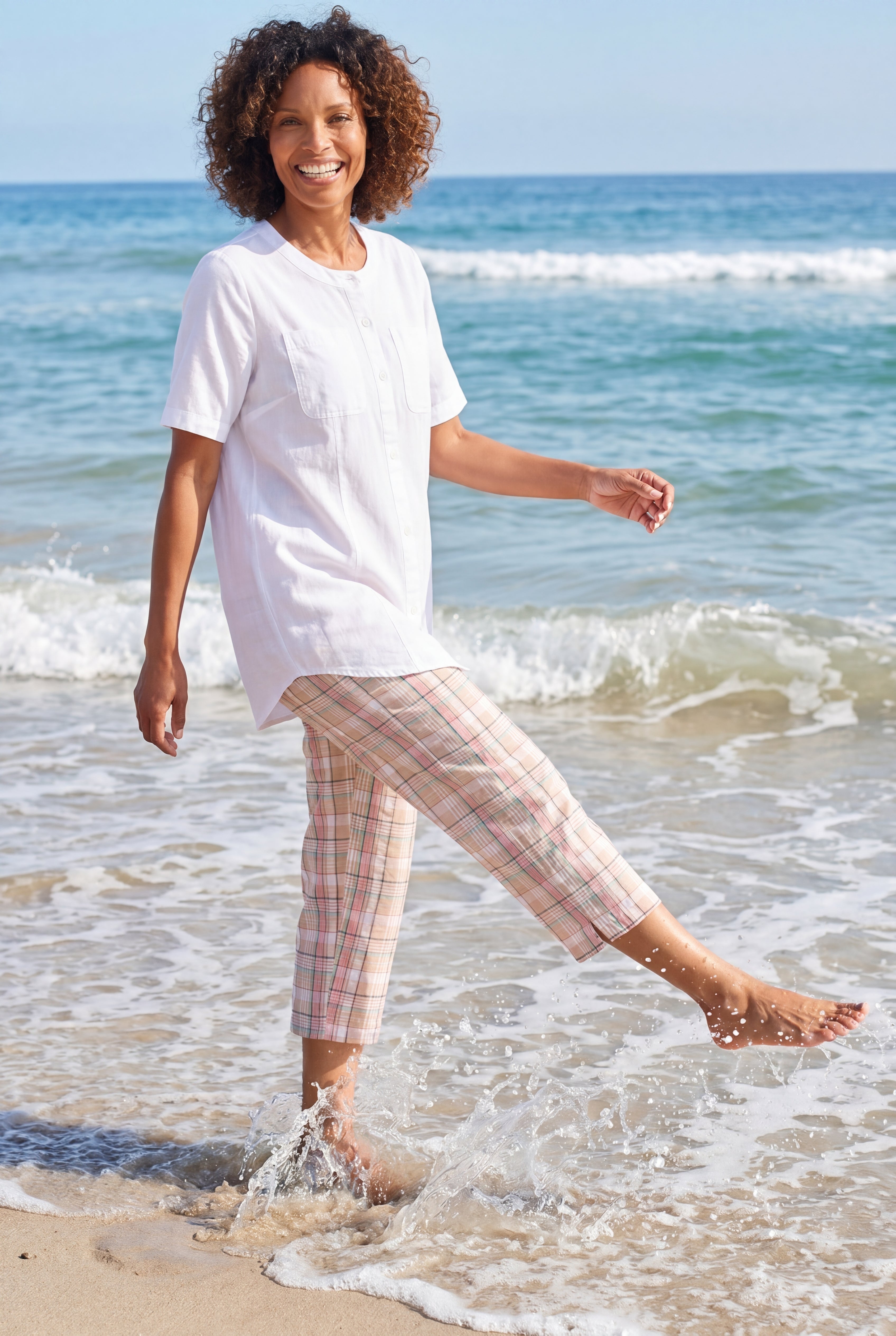 Short-Sleeve Crinkle Shirt image number 3