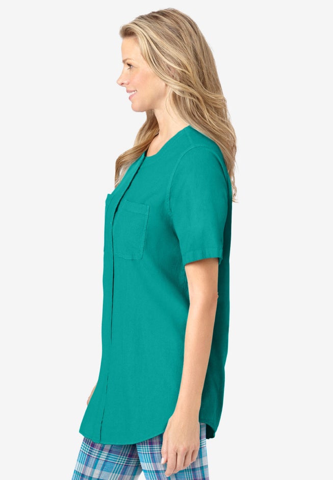 Short-Sleeve Crinkle Shirt image number 2