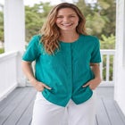 Short-Sleeve Crinkle Shirt image number null