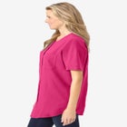 Short-Sleeve Crinkle Shirt image number null