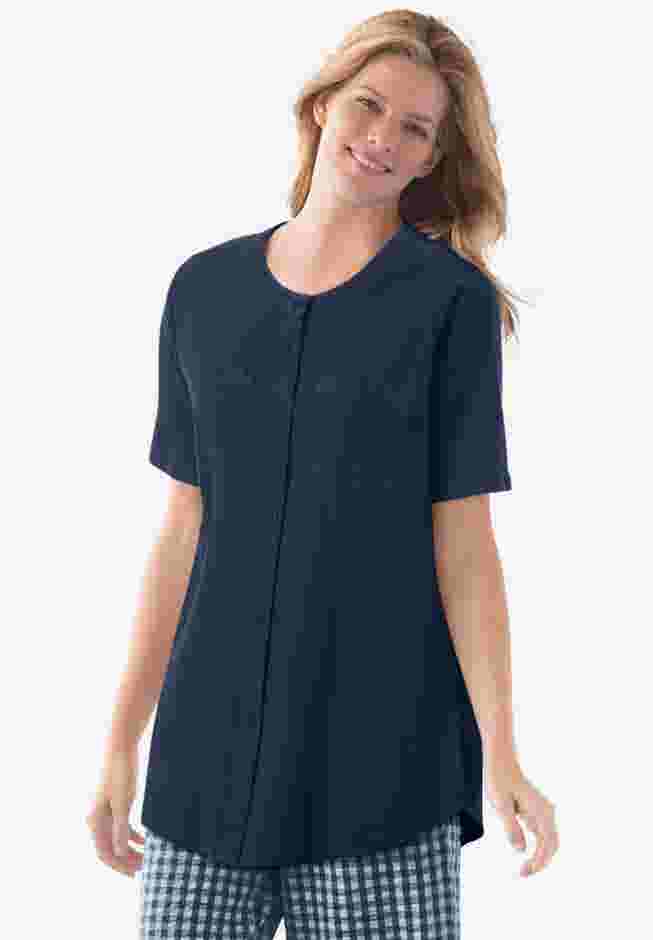 Short-Sleeve Crinkle Shirt image number 1