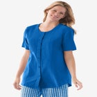 Short-Sleeve Crinkle Shirt image number null