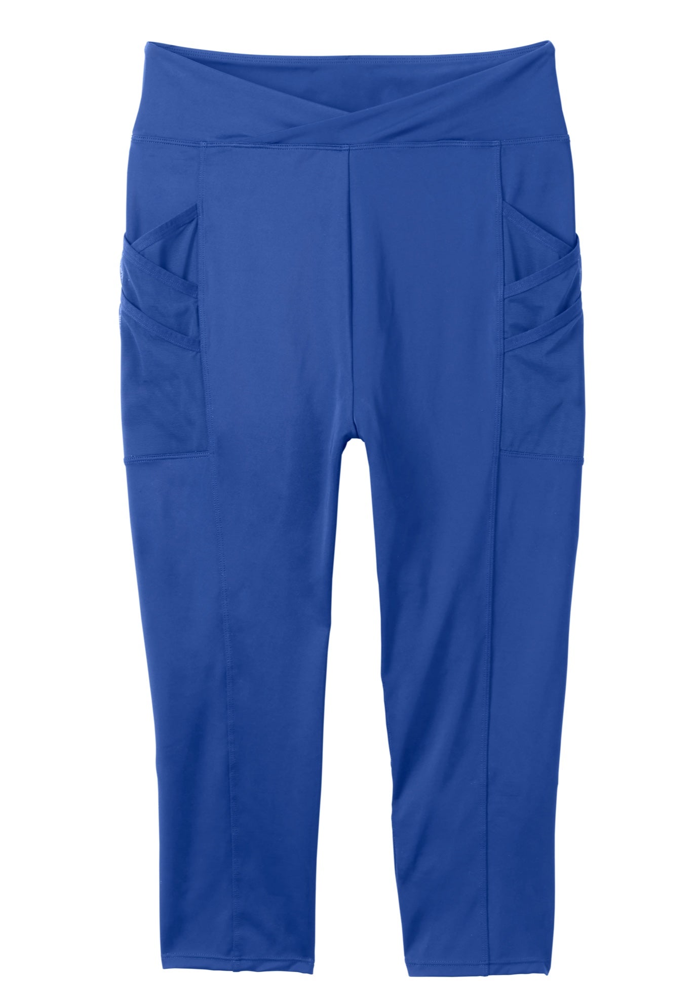 High-Waist Swim Capri with Mesh Pockets image number 1