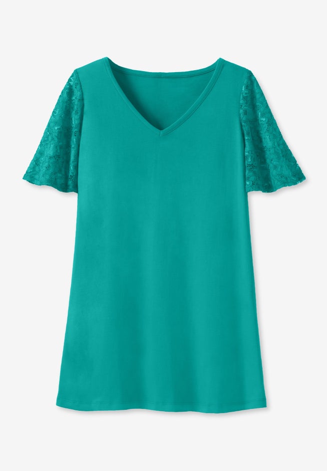 Lace Sleeve Tunic image number 4