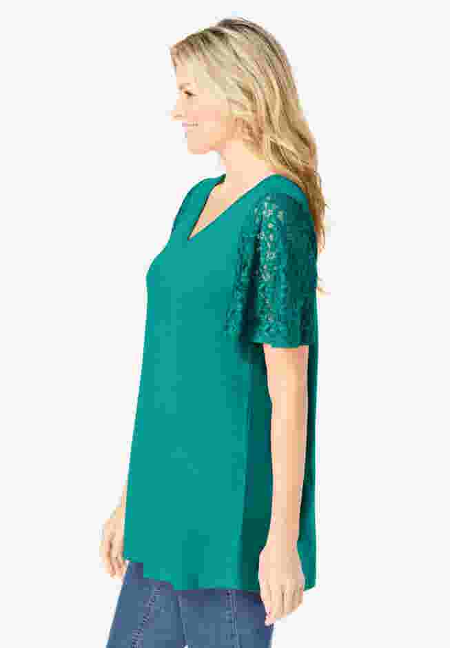 Lace Sleeve Tunic image number 2