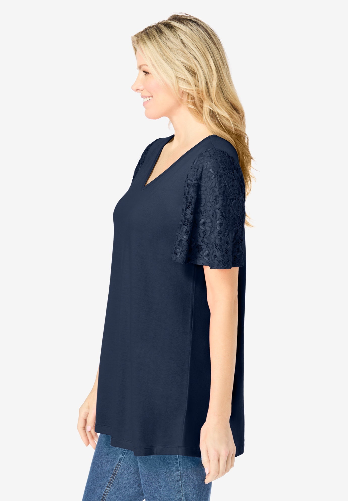 Lace Sleeve Tunic image number 2