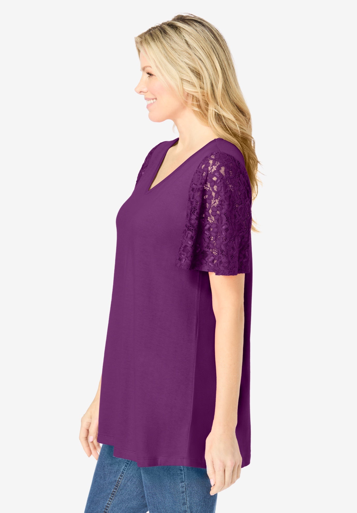 Lace Sleeve Tunic image number 2