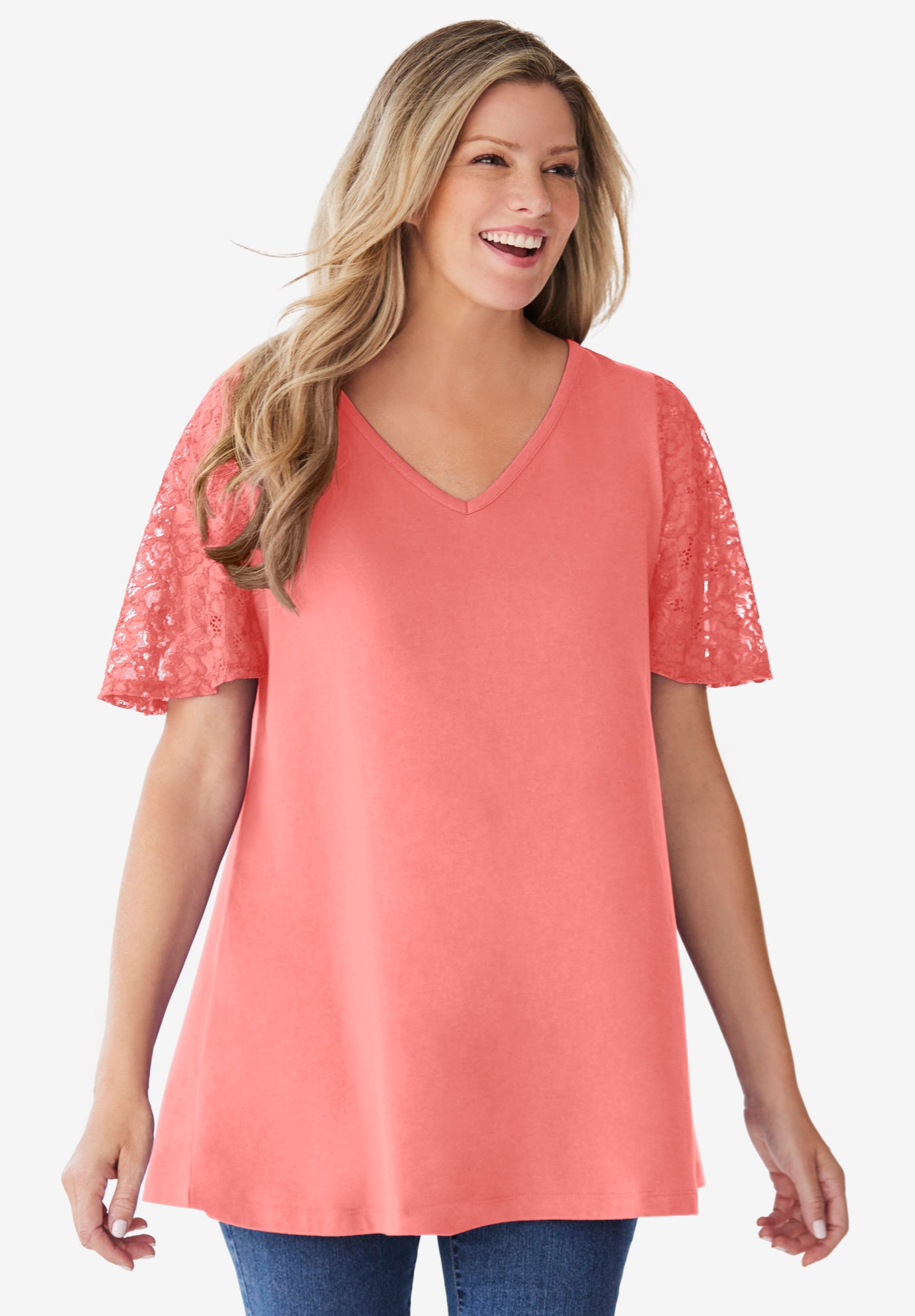Lace Sleeve Tunic image number 0