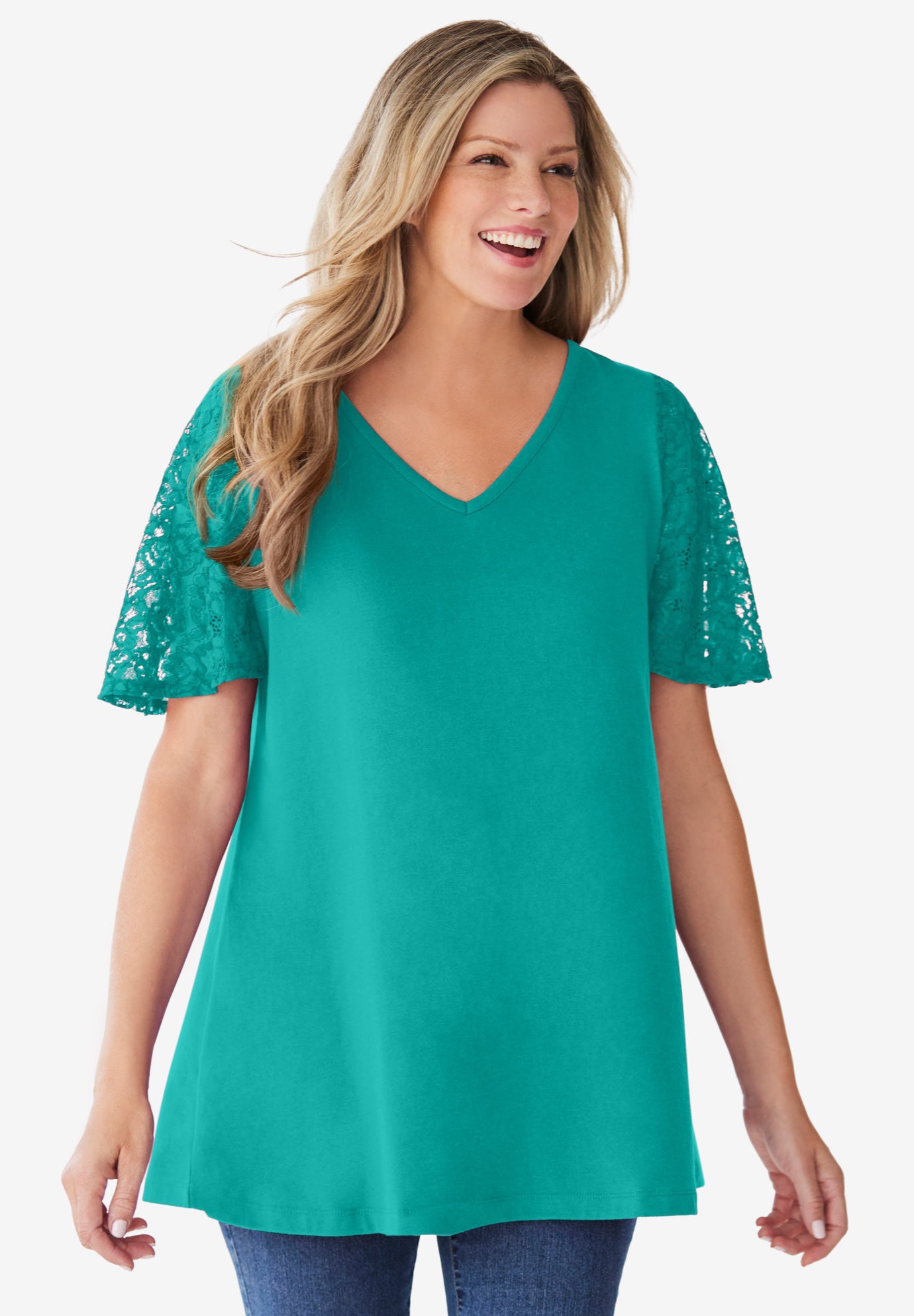 Lace Sleeve Tunic image number 0