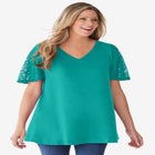 Lace Sleeve Tunic image number null