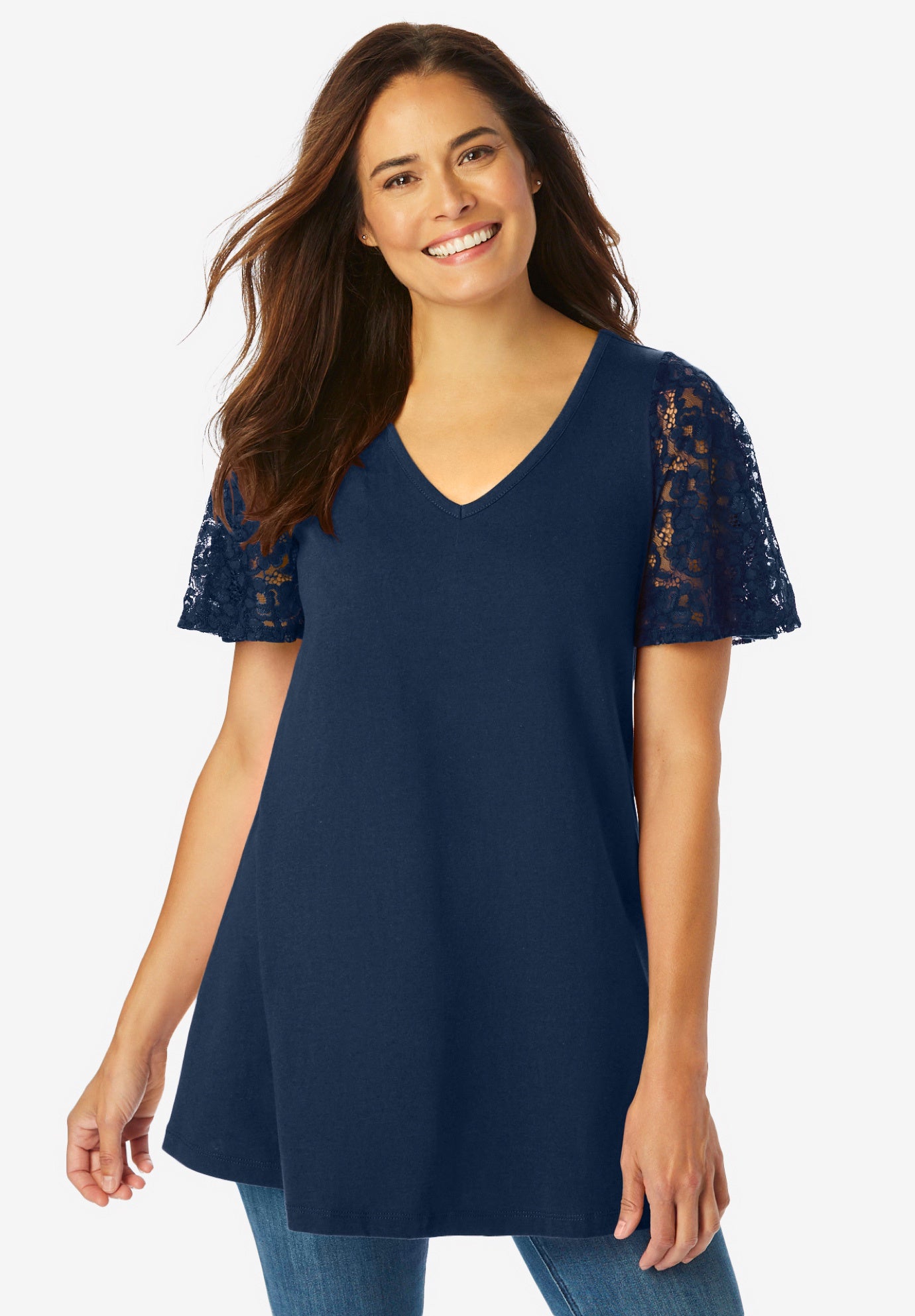 Lace Sleeve Tunic image number 0
