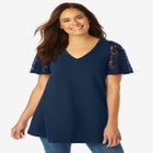 Lace Sleeve Tunic image number null