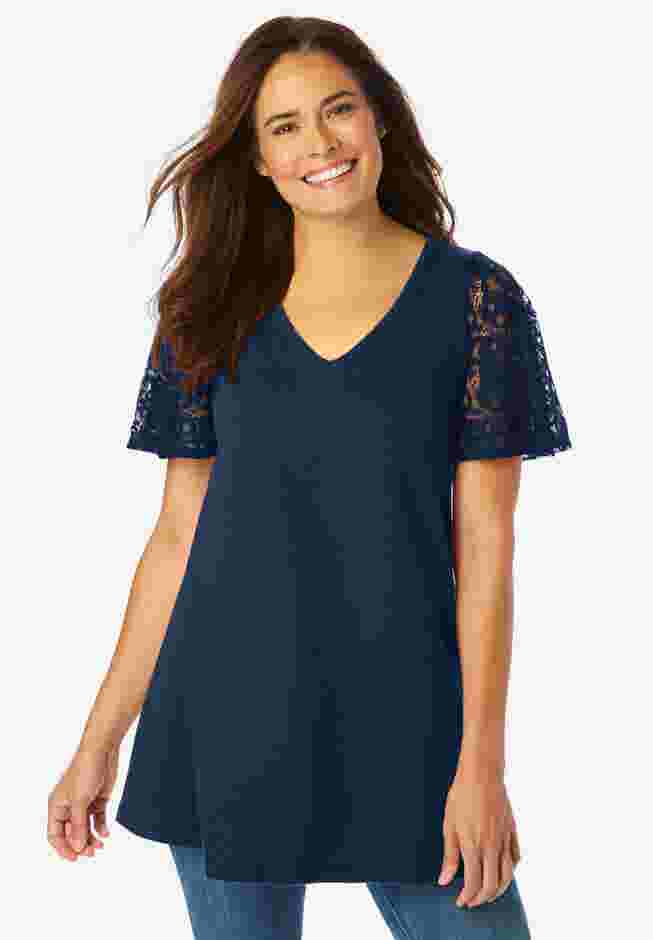 Lace Sleeve Tunic image number 0