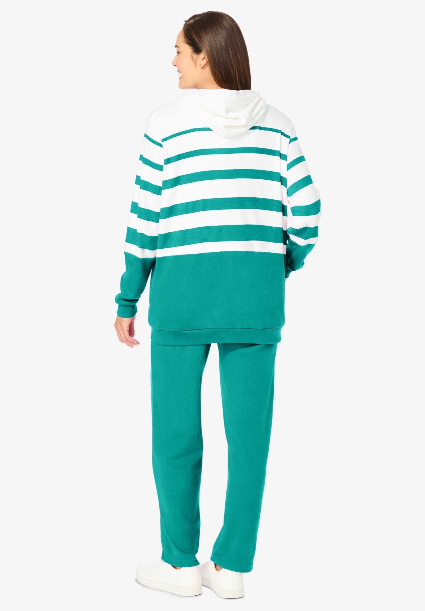 Striped Full Zip Jacket Set image number 1