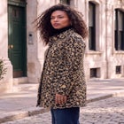 Plus Size Button Up Fleece Jacket image number 2