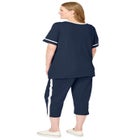 Contrast Stripe Capri Set image number null