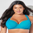Bra Sized Drape Front Underwire Bikini Top image number null
