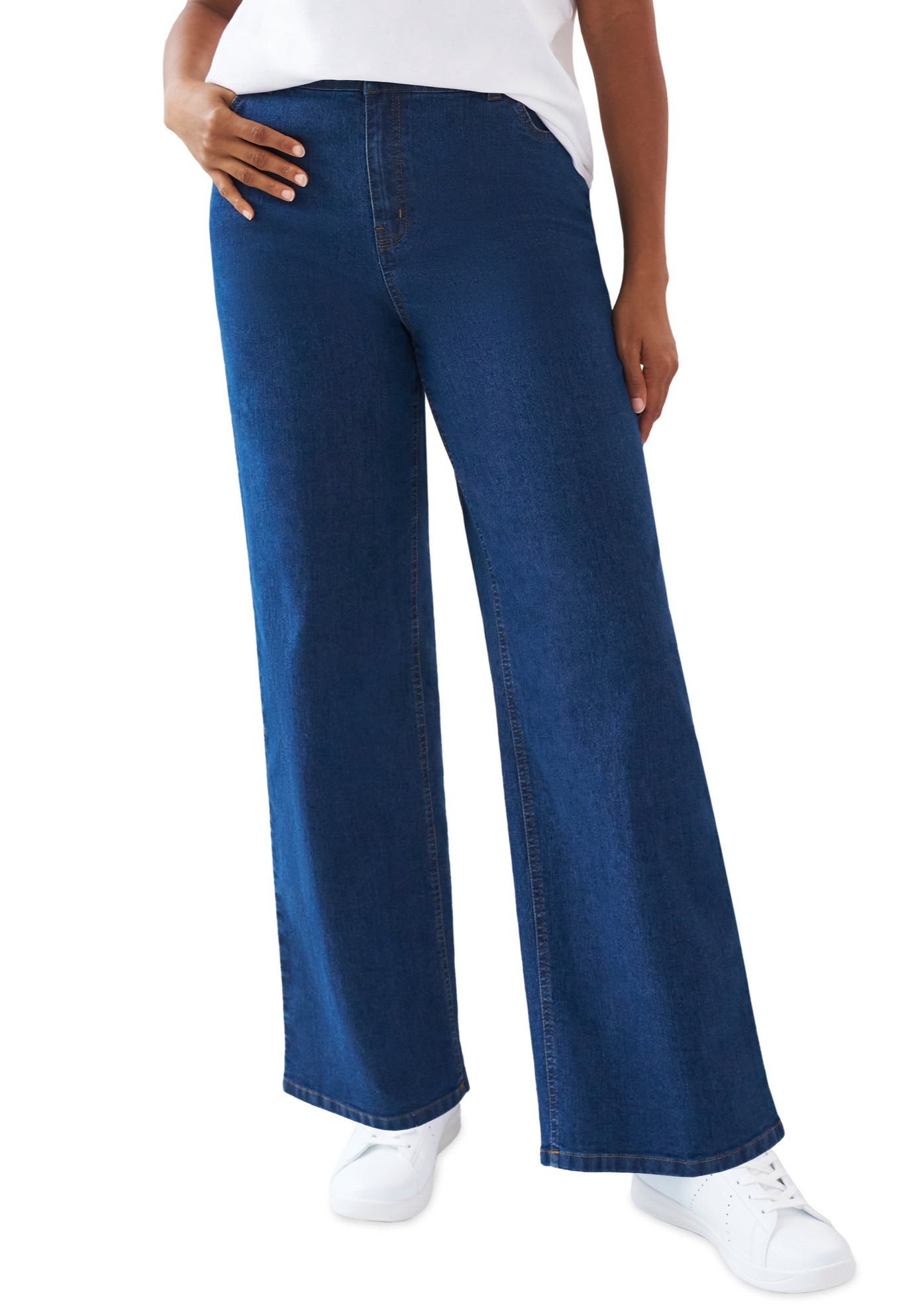 5-Pocket Wide Leg Jeans image number 0