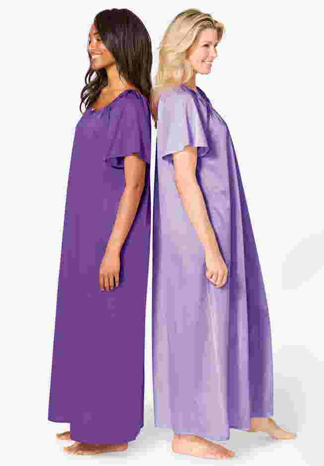 2-Pack Long Silky Gown image number 2