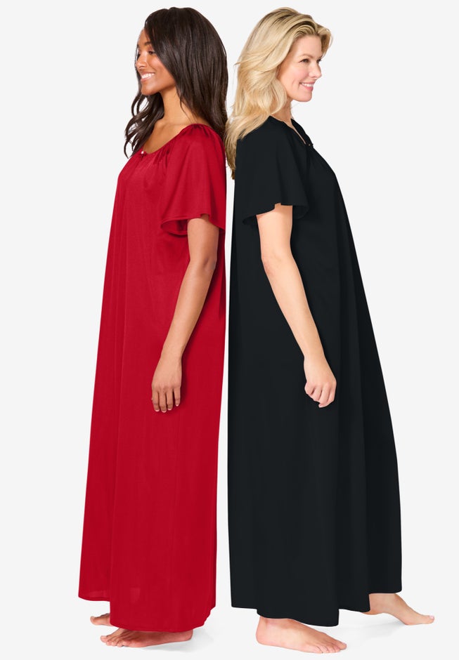 2-Pack Long Silky Gown image number 2
