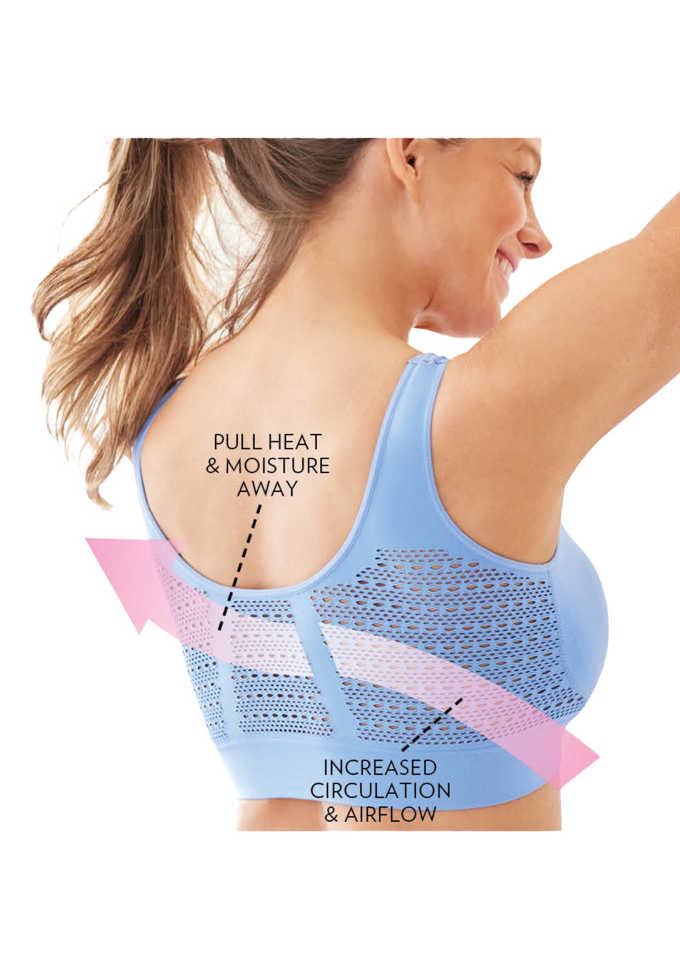 Wireless Cooling Seamless Bra image number 4