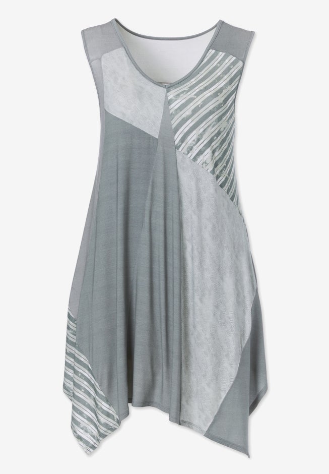 Sleeveless Hanky Hem Tunic image number 4