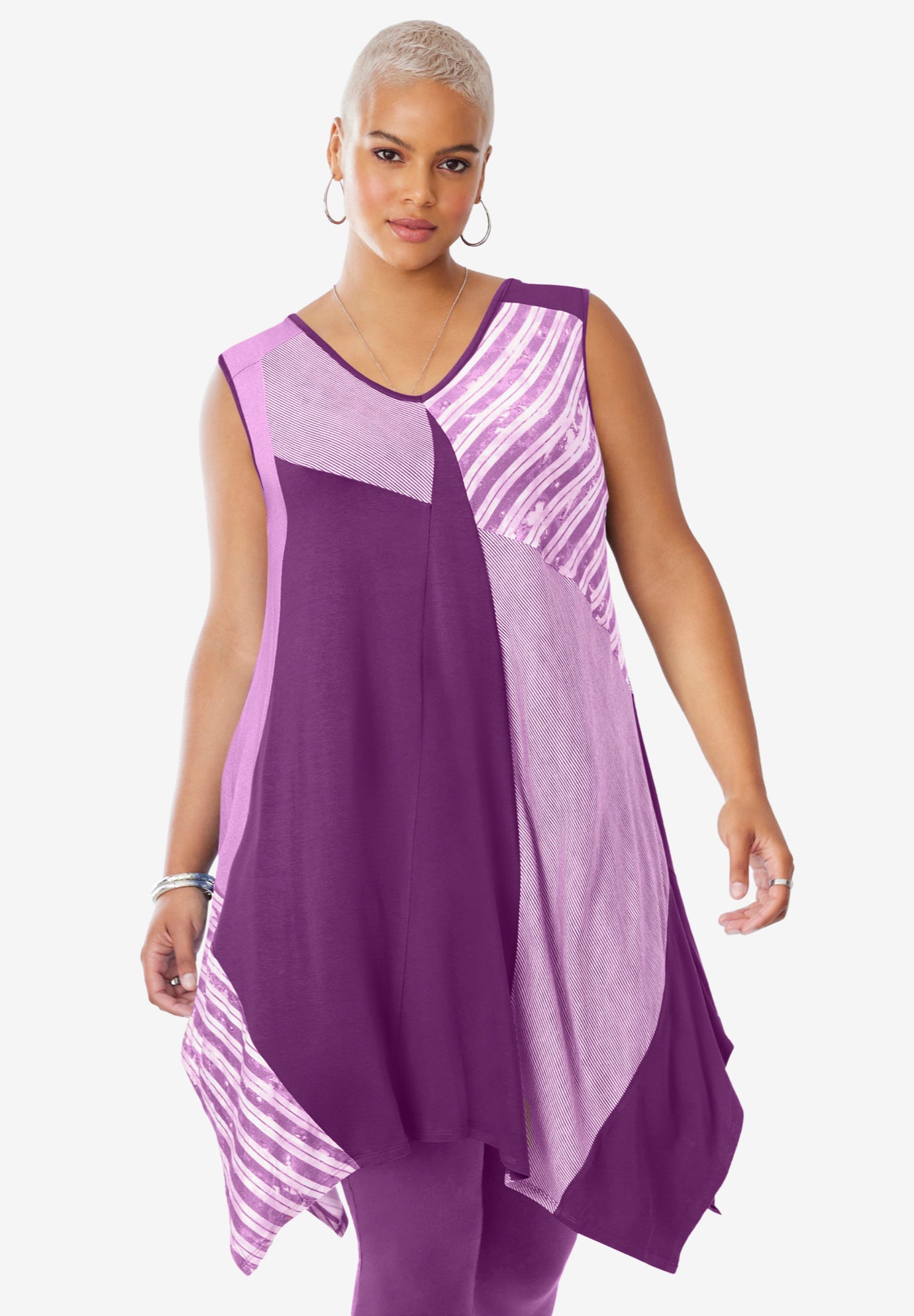 Sleeveless Hanky Hem Tunic image number 0
