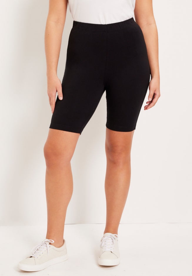 June + Vie Plus Size June + Vie Classic Bike Shorts - Navy June + Vie Plus Size June + Vie Classic Bike Shorts - Navy
