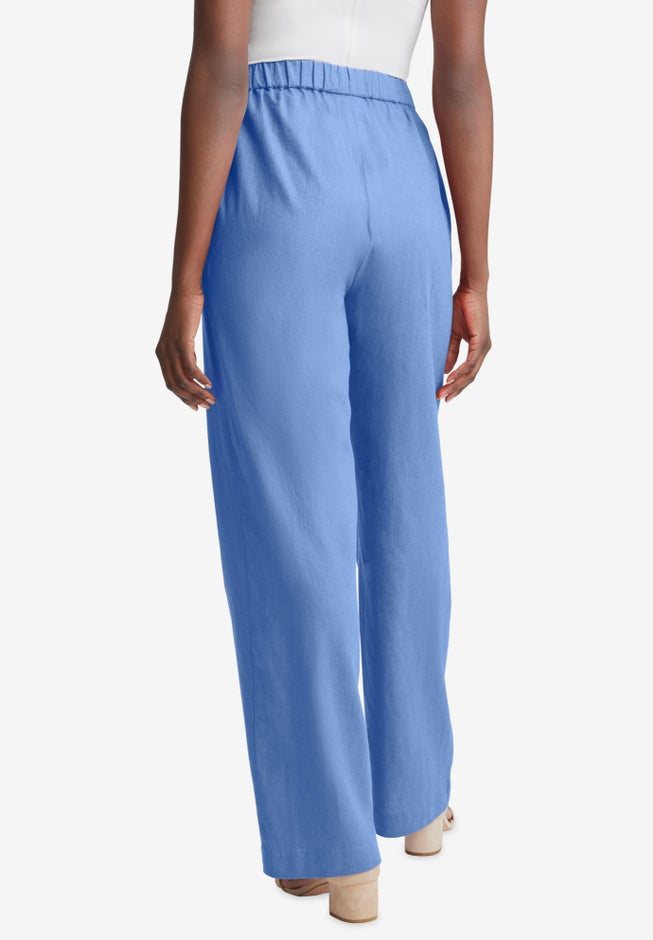 Linen Wide Leg Sailor Pant image number 1