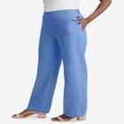 Linen Wide Leg Sailor Pant image number null