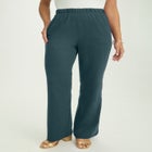 Soft Ease Cotton Knit Wide Leg Pant image number 0