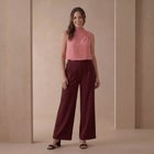 Stretch Knit Crepe Wide Leg Pant image number 1