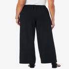 Stretch Knit Crepe Wide Leg Pant image number null