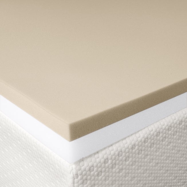 3" Gel Memory Foam Revitalizer Topper With Skirted Cover image number 0