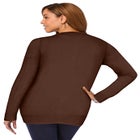 Fine Gauge Button-Front Cardigan image number null