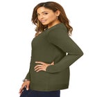 Fine Gauge Button-Front Cardigan image number null