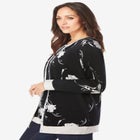 Fine Gauge Button-Front Cardigan image number null