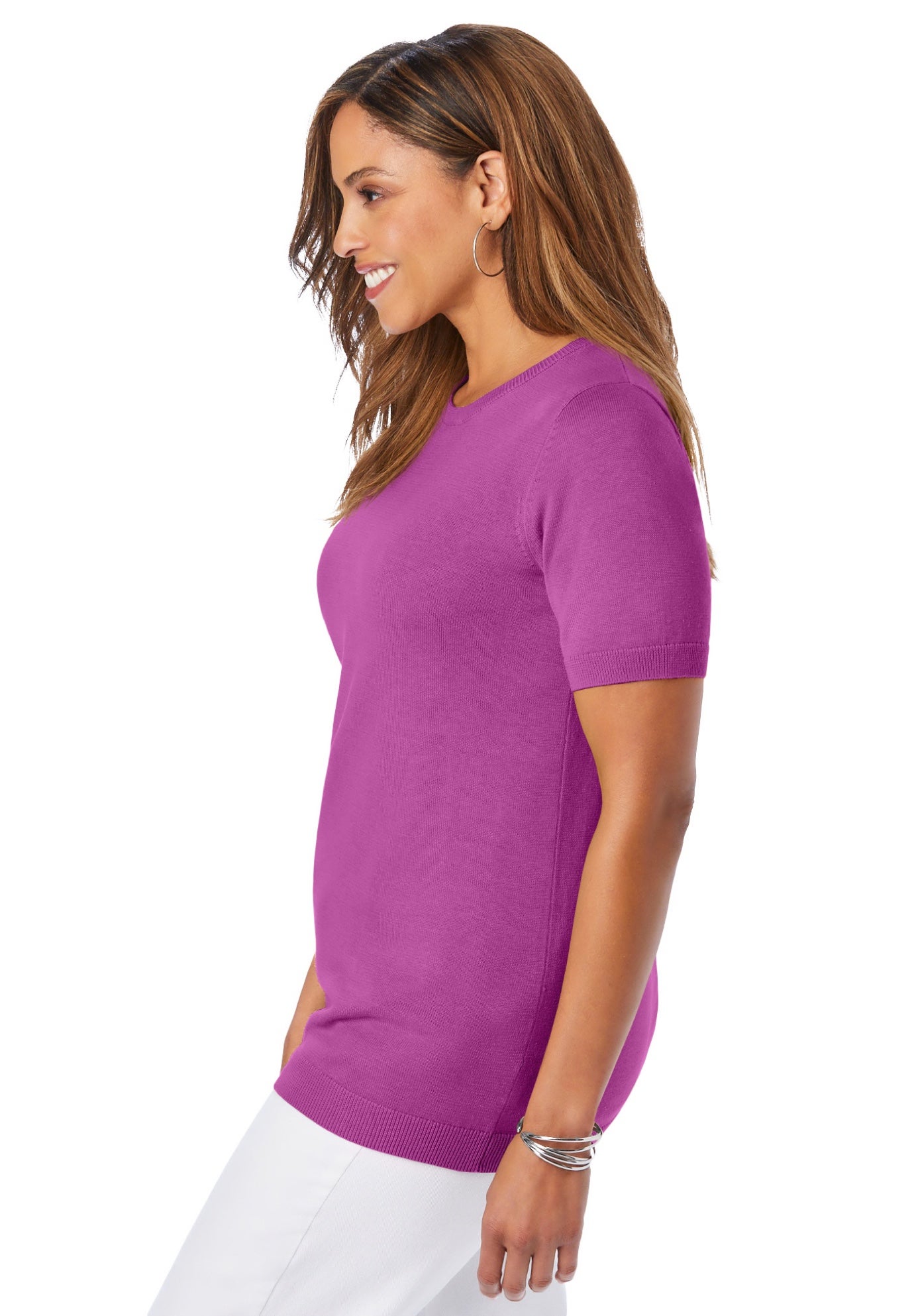 Fine Gauge Crewneck Shell image number 2