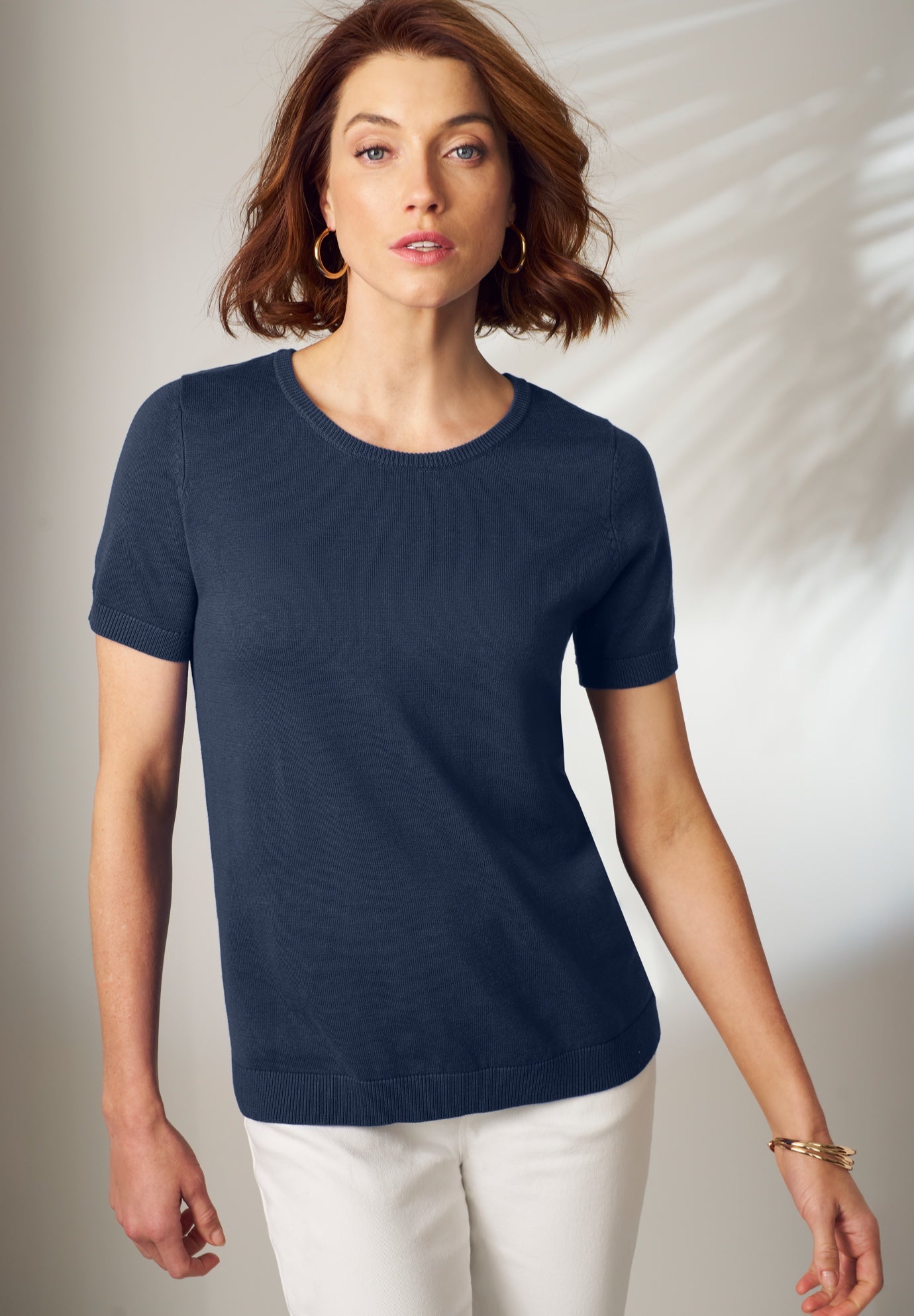 Fine Gauge Crewneck Shell image number 0