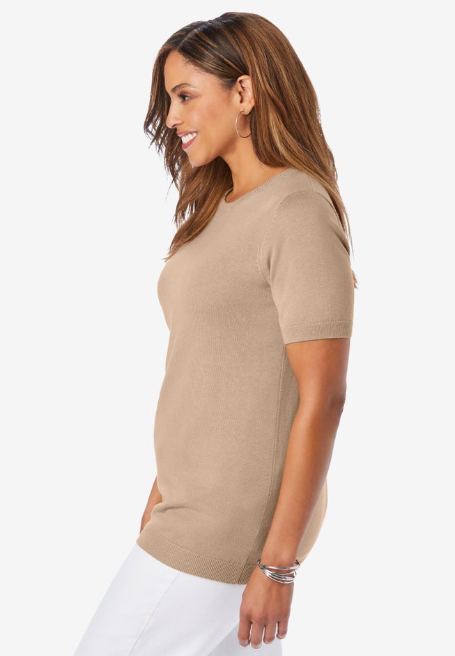 Fine Gauge Crewneck Shell image number 2