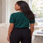 Fine Gauge Crewneck Knit Shell image number 1