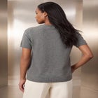 Fine Gauge Crewneck Knit Shell image number 1