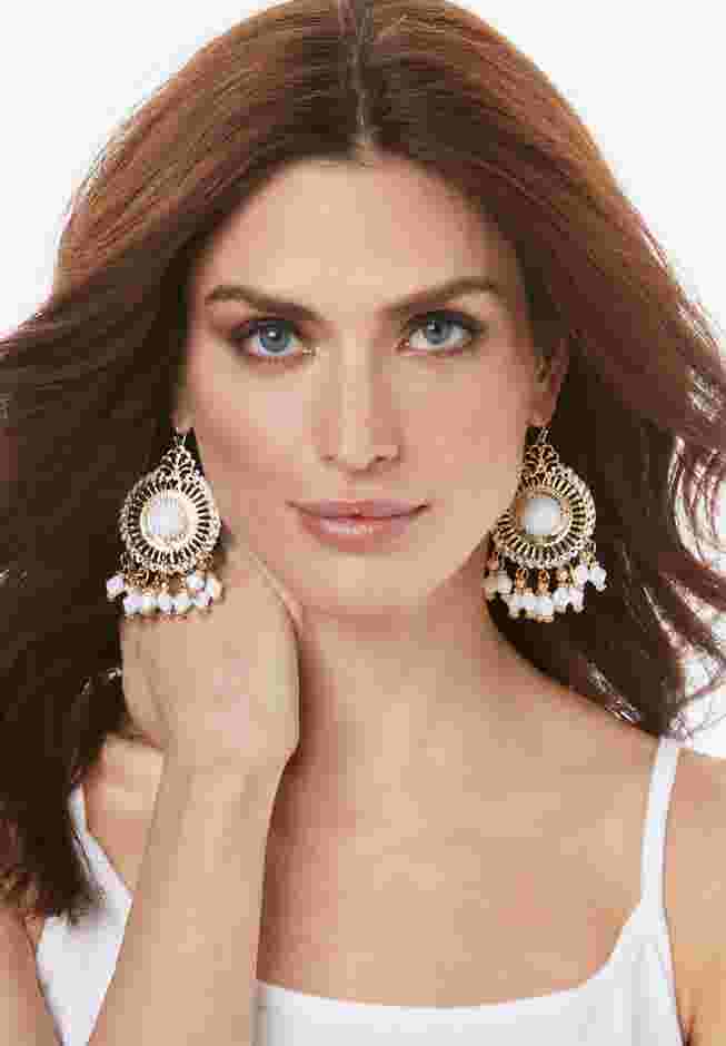Beaded Drop Earrings image number 0
