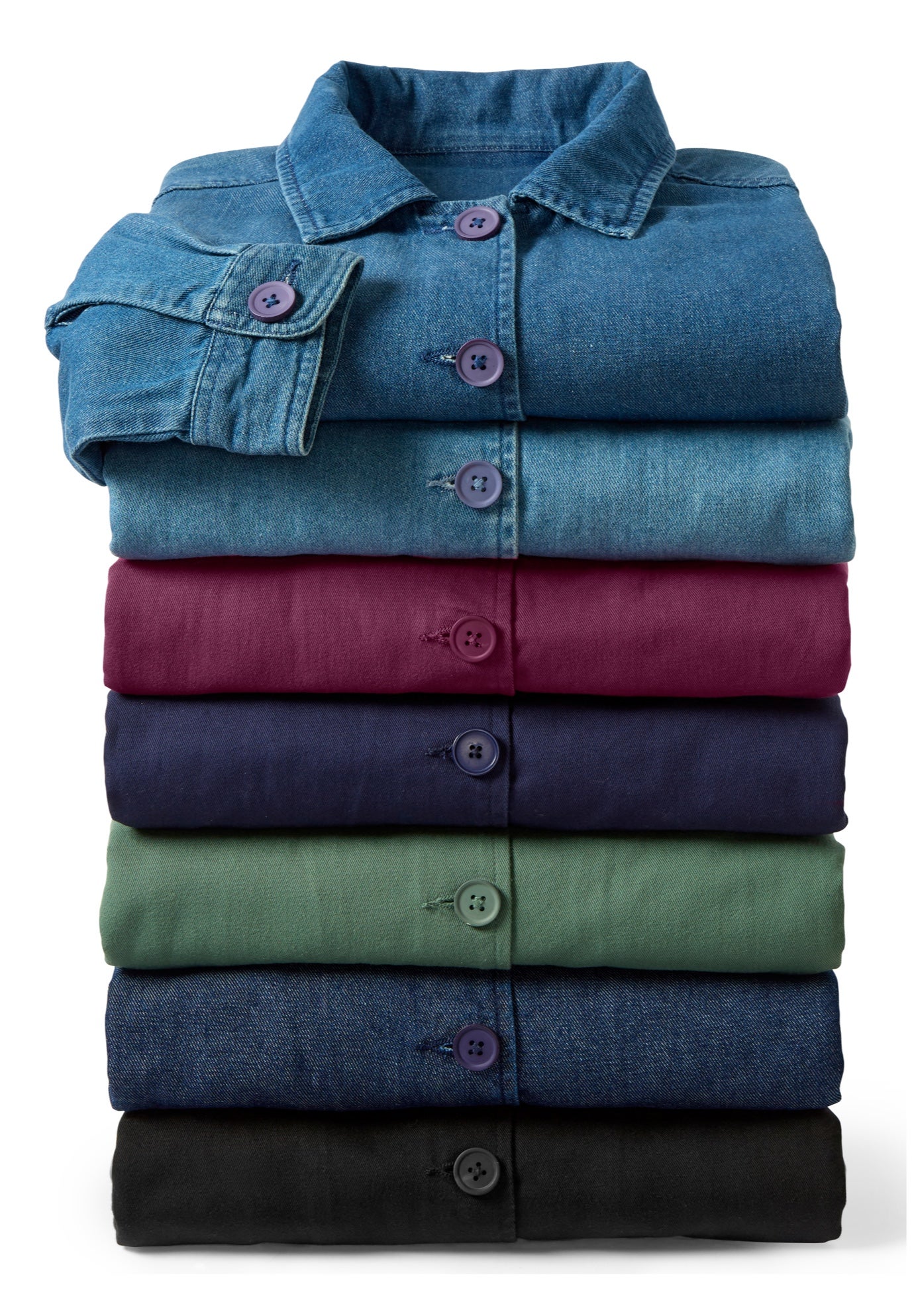 Pleat-Back Denim Jacket image number 4