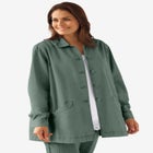 Pleat-Back Denim Jacket image number null