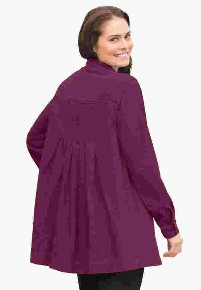 Pleat-Back Denim Jacket image number 0