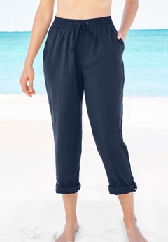 Taslon&reg; Cover Up Roll-Up Pant